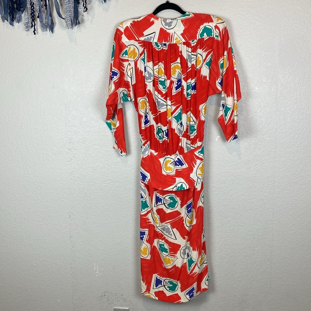 Vintage Carole Little for Saint Tropez West printed dress - Picture 5 of 5